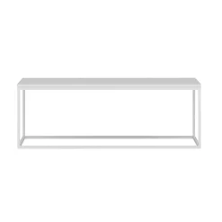 Mesa de centro Tiger blanco 42x120x60 cm
