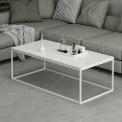 Mesa de centro Tiger blanco 42x120x60 cm