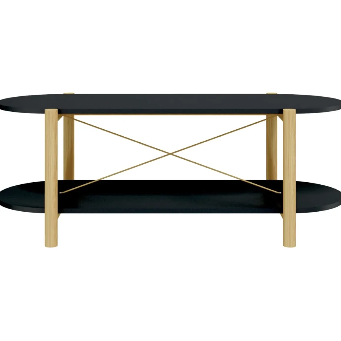 Mesa de centro Timón 2 niveles 40x110x48 cm
