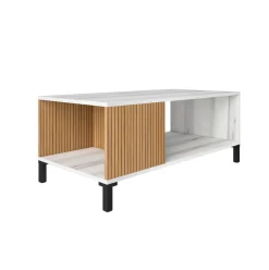 Mesa de centro Tokio 2 compartimentos albo/rayado 40,6x100x50 cm