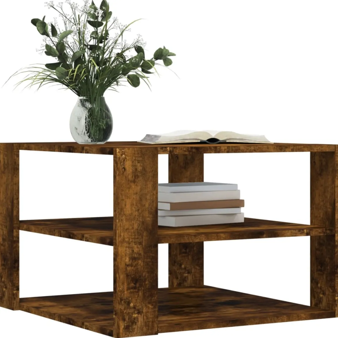 Mesa de centro Triunfo 2 estantes 40x59,5x59,5 cm