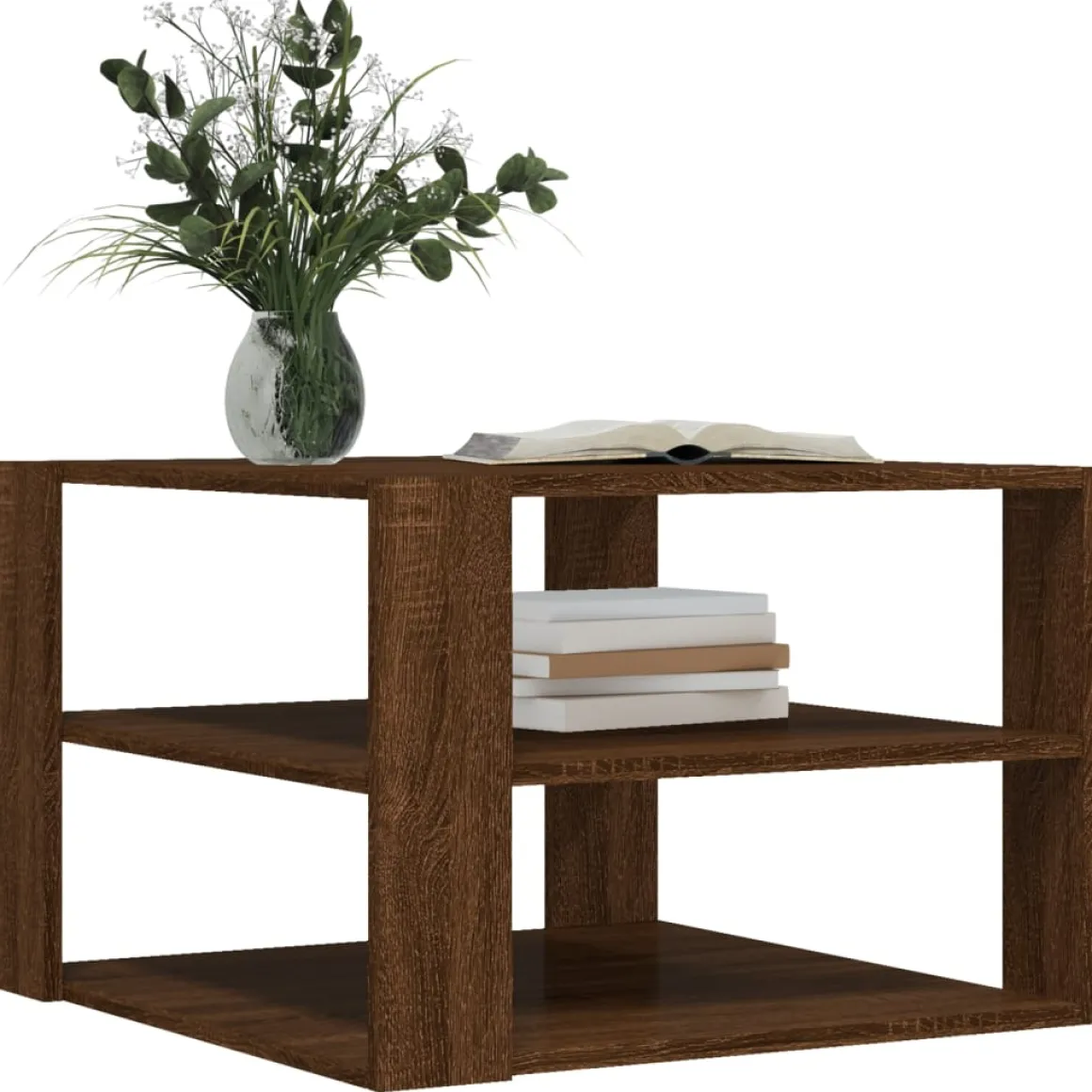 Mesa de centro Triunfo 2 estantes 40x59,5x59,5 cm