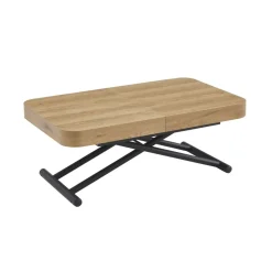 Mesa de centro Turín extensible con elevación eléctrica 28-78x120-160-200x75 cm