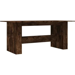 Mesa de comedor Alberca roble oscuro 76x180x90 cm