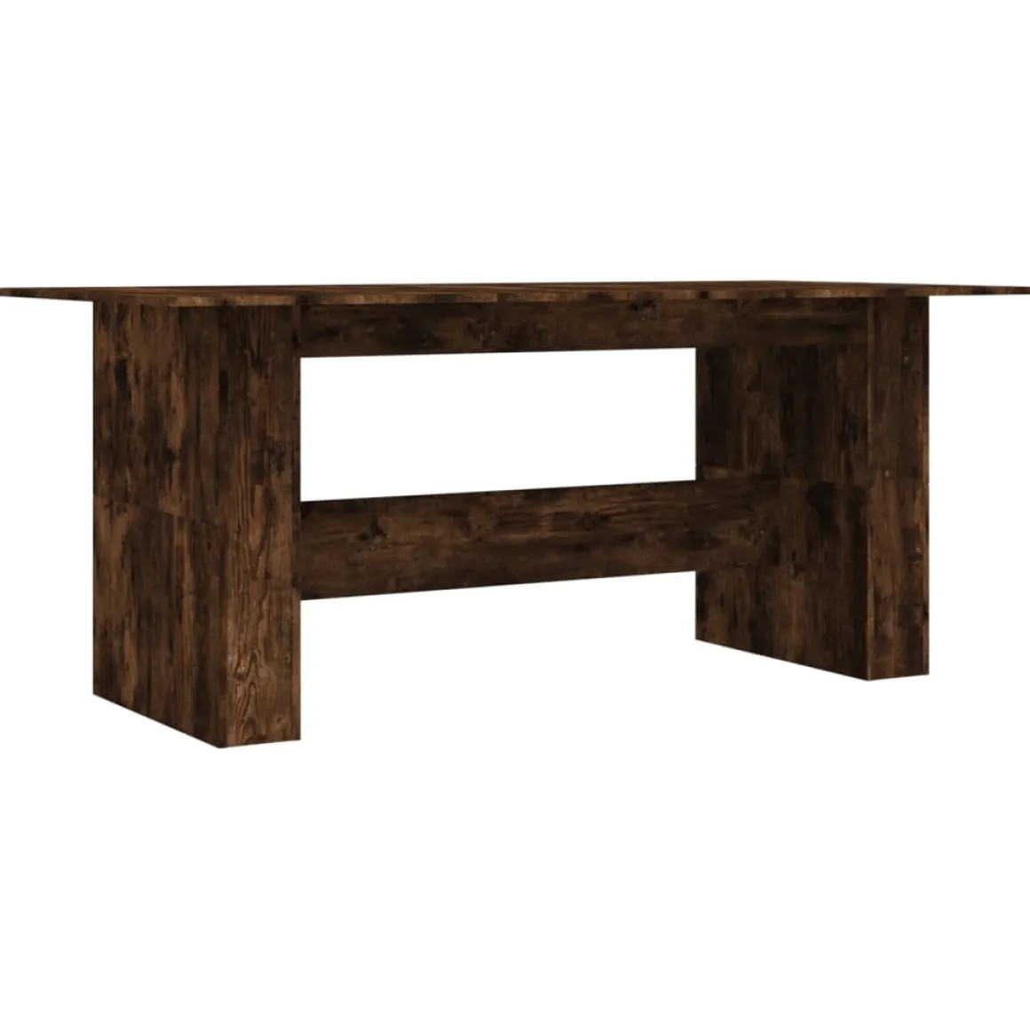 Mesa de comedor Alberca roble oscuro 76x180x90 cm