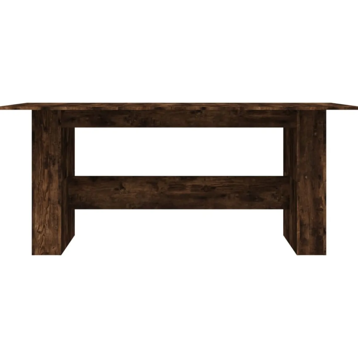 Mesa de comedor Alberca roble oscuro 76x180x90 cm
