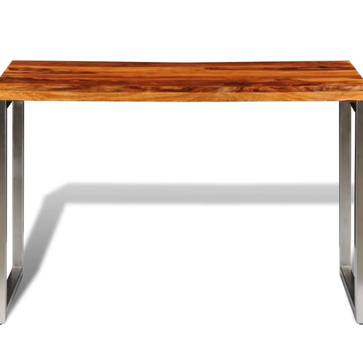 Mesa de comedor Almarza rectangular madera de sheesham natural 76x115x55 cm