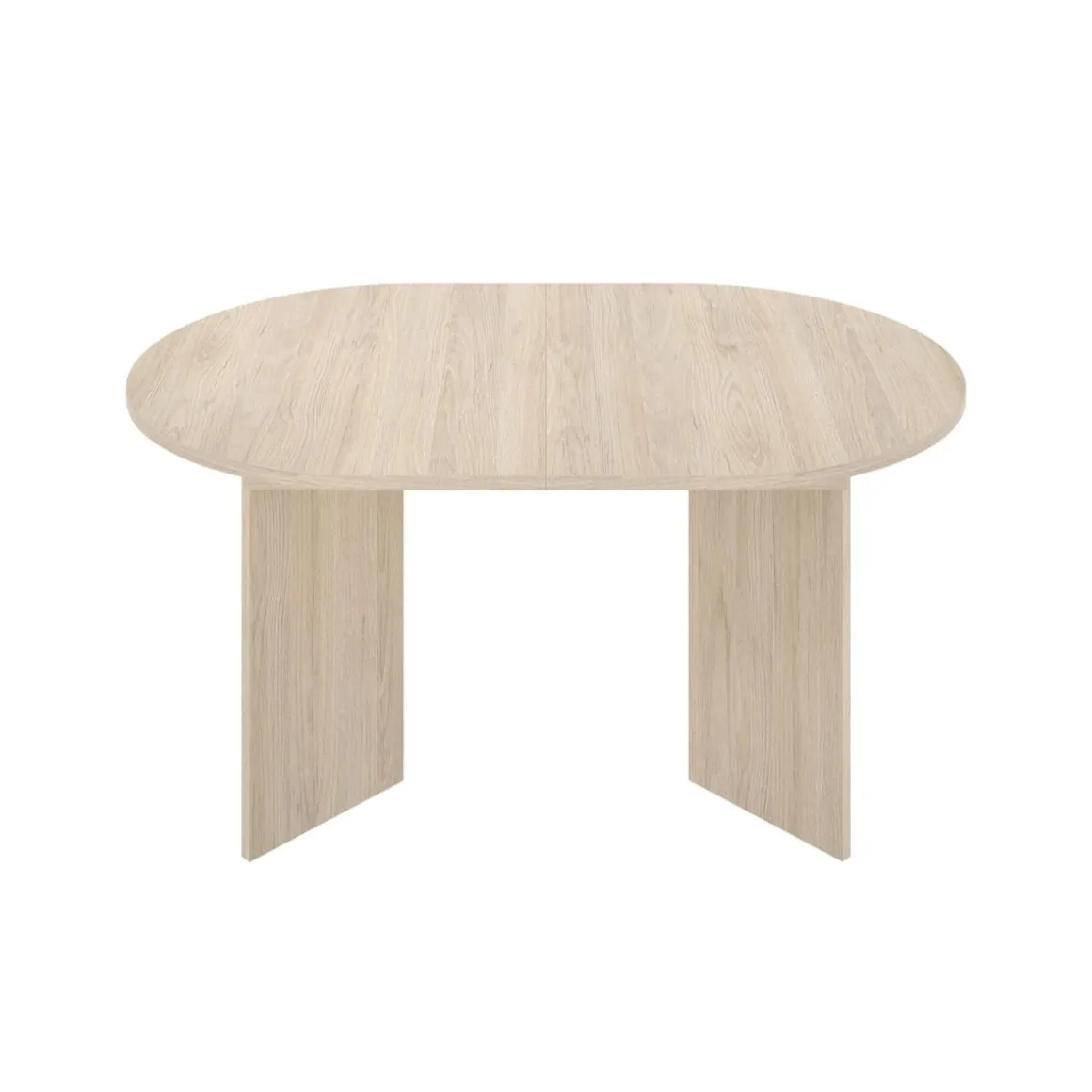 Mesa de comedor Bari diseño extensible natural 76,3x140x90 cm