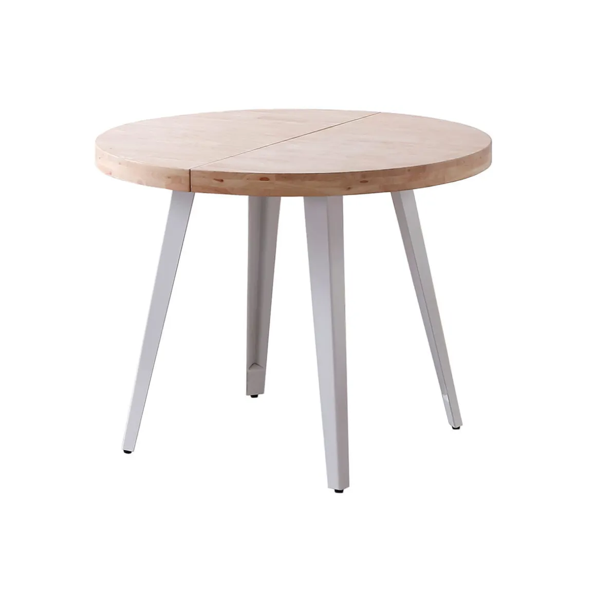 Mesa de comedor Berg extensible diseño redondo 76x100-140-180x100 cm