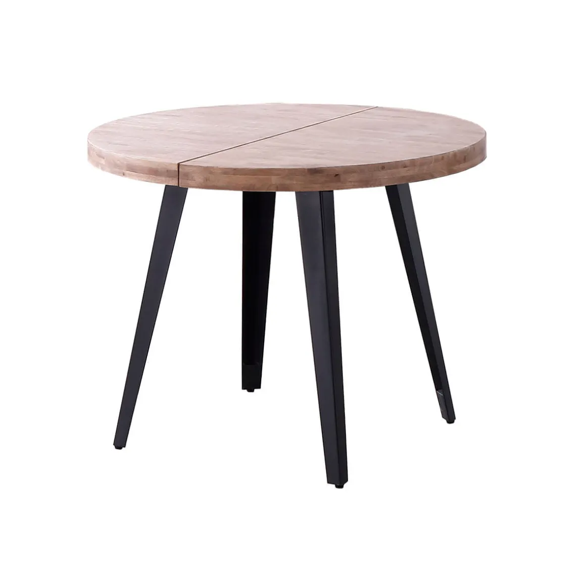 Mesa de comedor Berg extensible diseño redondo 76x100-140-180x100 cm