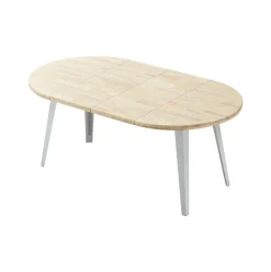 Mesa de comedor BergE redonda extensible Ø100x76 cm