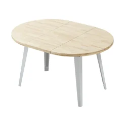 Mesa de comedor BergE redonda extensible Ø100x76 cm