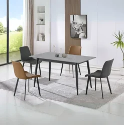 Mesa de comedor Berna diseño fijo 75x140x80 cm