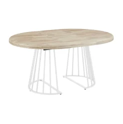 Mesa de comedor Brad extensible diseño redondo Ø120 cm