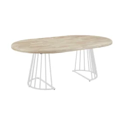 Mesa de comedor Brad extensible diseño redondo Ø120 cm