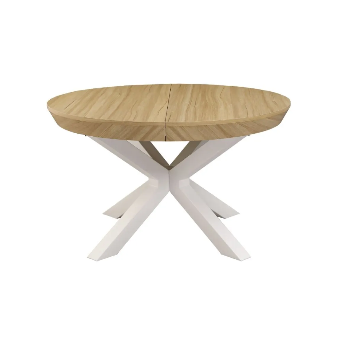 Mesa de comedor Bradley redonda extensible 76x130-180x130 cm