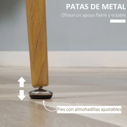 Mesa de comedor Branke Homcom 2 personas blanco Ø72x75 cm