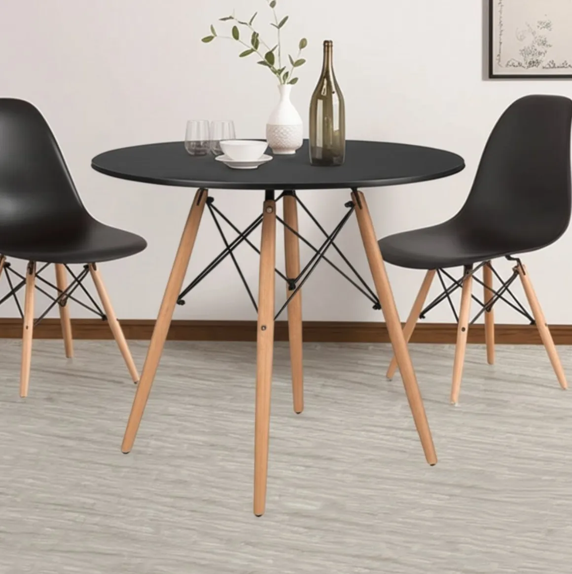 Mesa de comedor Dinamarca diseño redondo Ø80 cm