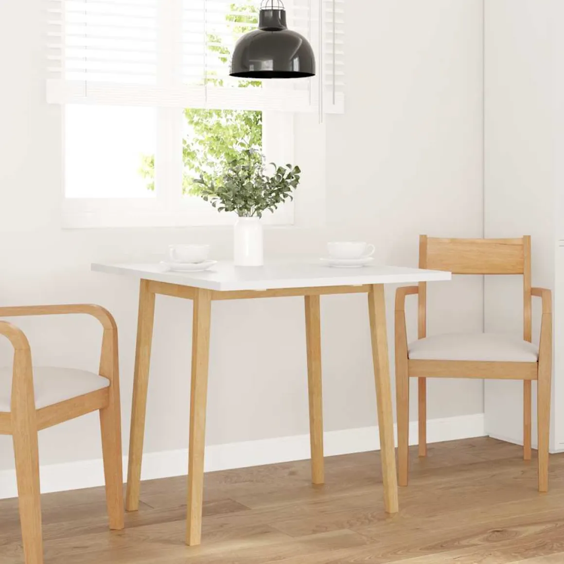 Mesa de comedor Dona 2 alas abatibles 75x90x45-90 cm