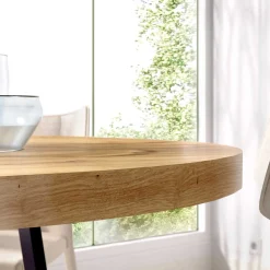 Mesa de comedor Duna redonda nordic/negro Ø120x75 cm