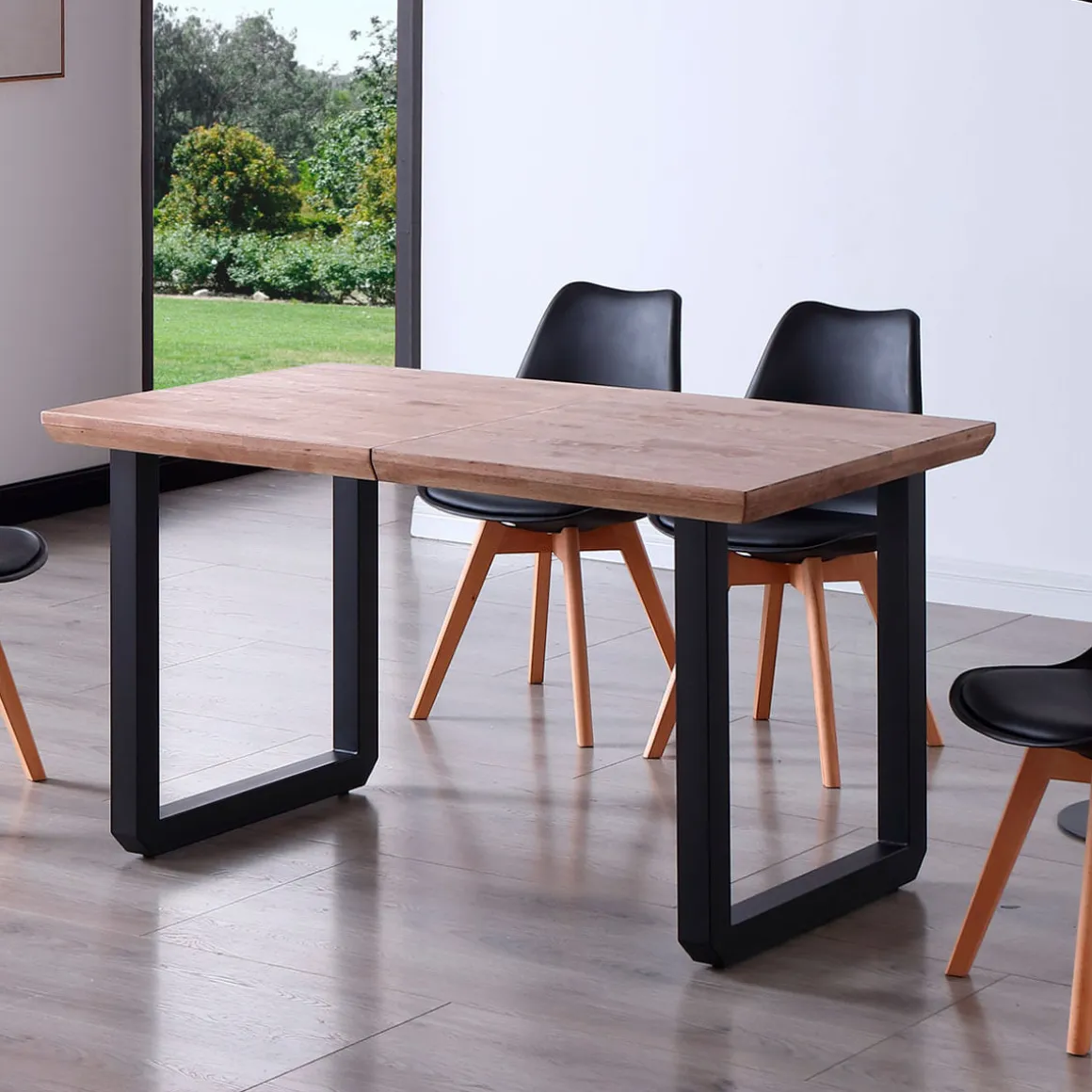 Mesa de comedor extensible Roma 77x140x80 cm