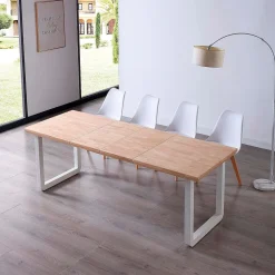 Mesa de comedor extensible Roma 77x140x80 cm