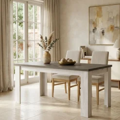 Mesa de comedor extensible Corfu 76x138-198x88 cm