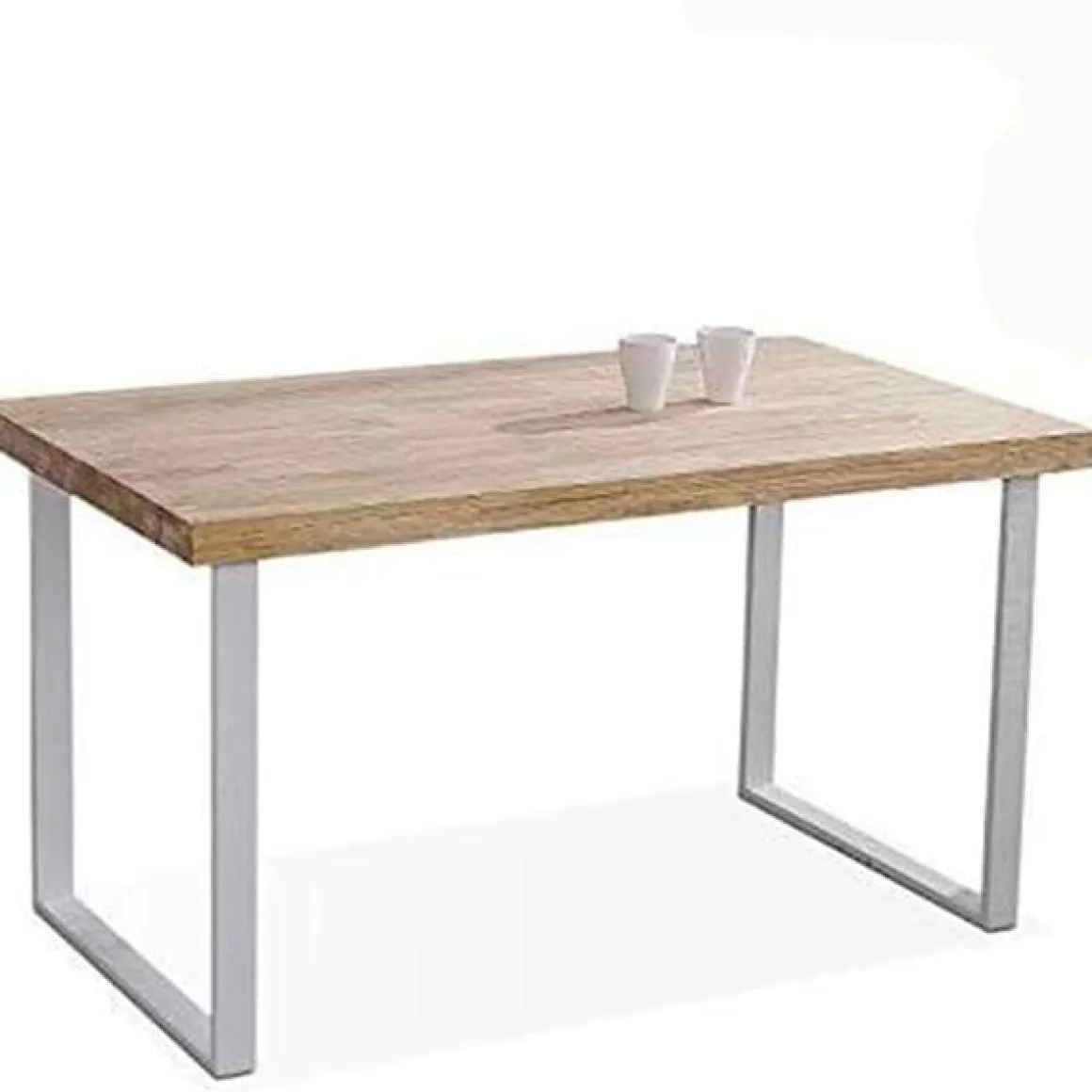 Mesa de comedor fija natural roble Nordish 80x140x76,5 cm