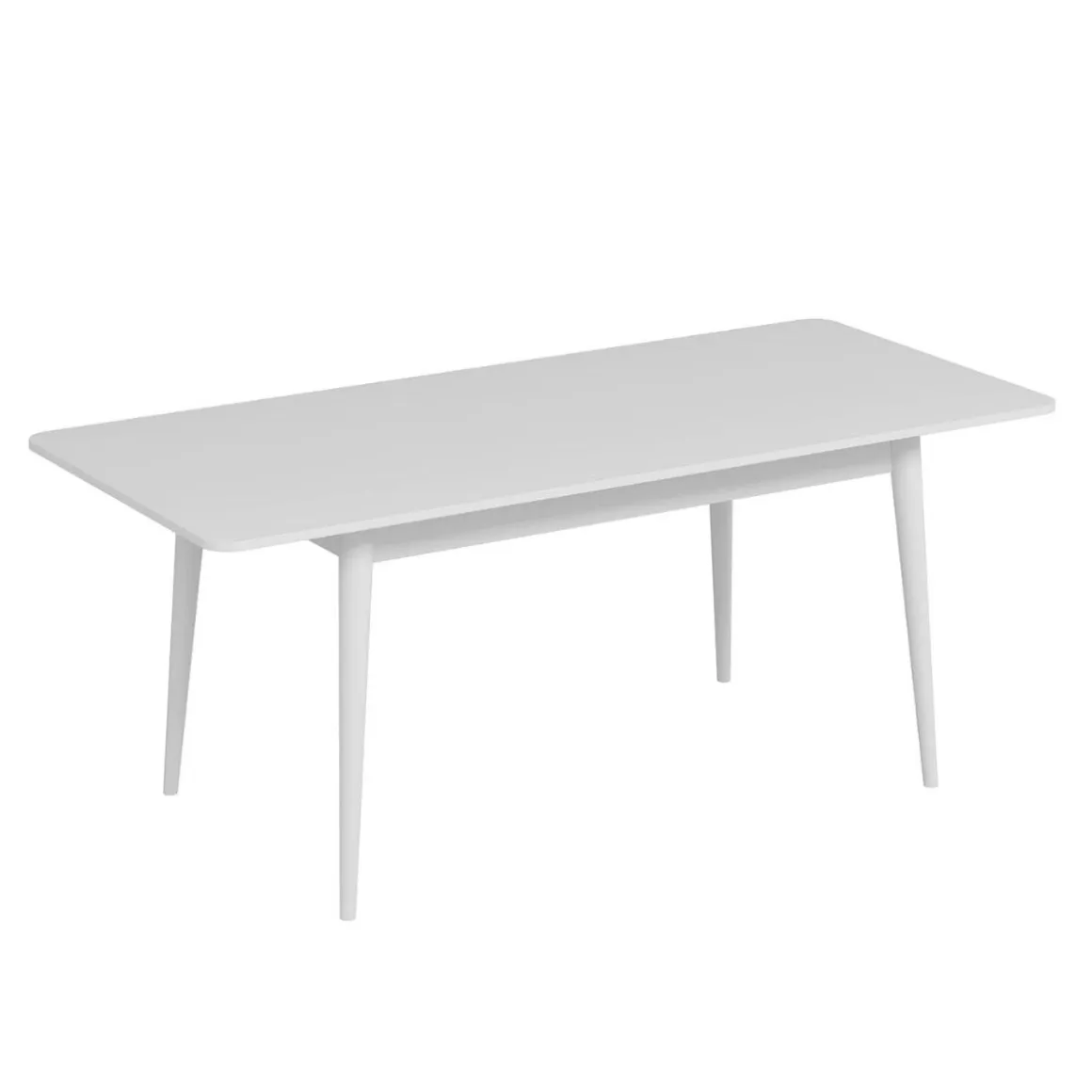 Mesa de comedor Kale extensible blanco 77x160-200x90 cm