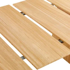 Mesa de comedor Keanu forma circular extensible 75x120-160-200x120 cm