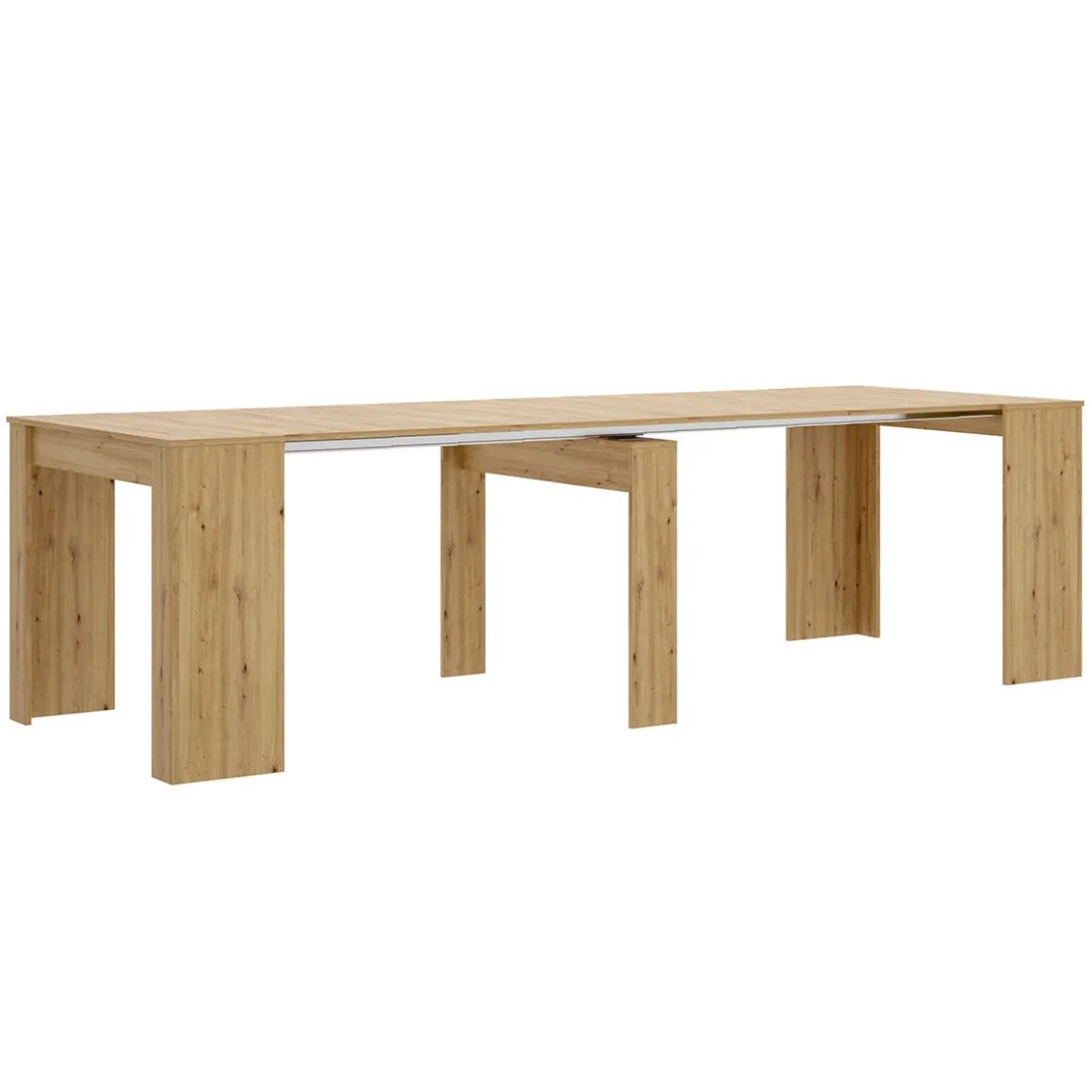 Mesa de comedor Kiona diseño extensible 77x54-239x90 cm