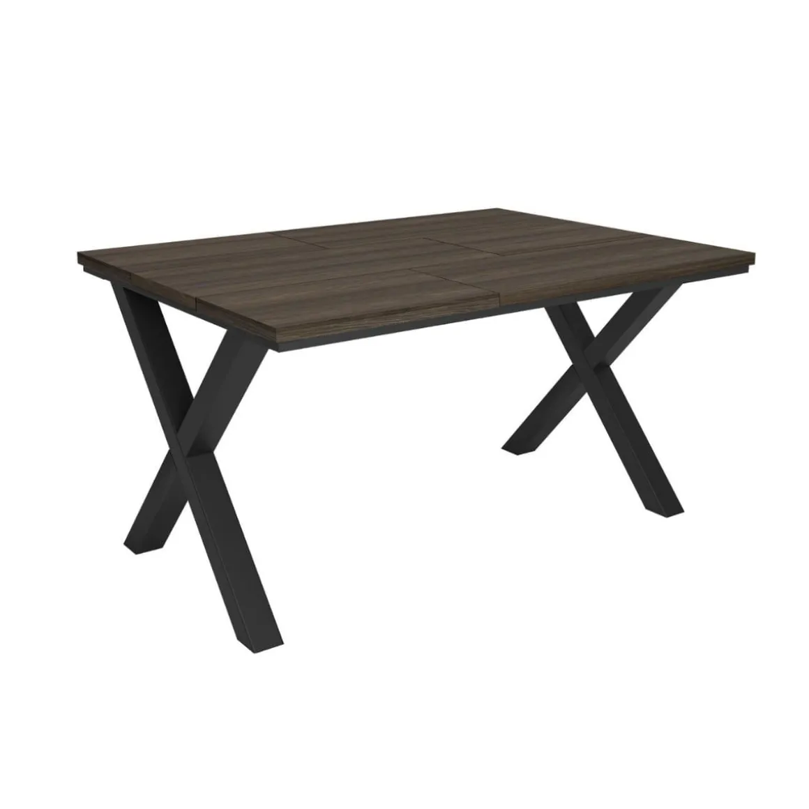 Mesa de comedor Kroma diseño fijo patas en X 74x140x90 cm
