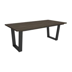 Mesa de comedor Kroma diseño fijo patas en U 74x194x90 cm