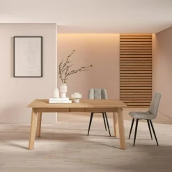 Mesa de comedor Kroma diseño fijo 8 comensales 74x168x90 cm