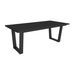 Mesa de comedor Kroma diseño fijo patas en U 74x194x90 cm