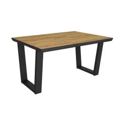 Mesa de comedor Kroma diseño fijo patas en U 74x140x90 cm