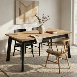 Mesa de comedor Kroma diseño fijo 8 comensales 74x168x90 cm