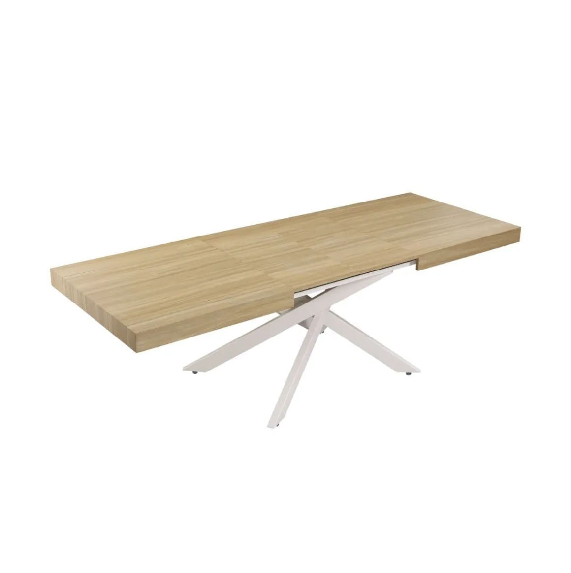 Mesa de comedor Leonardo diseño extensible 76x160-200-240x90 cm