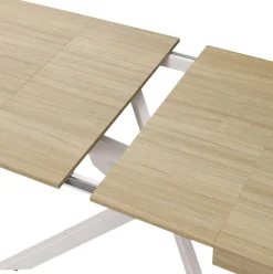 Mesa de comedor Leonardo diseño extensible 76x160-200-240x90 cm