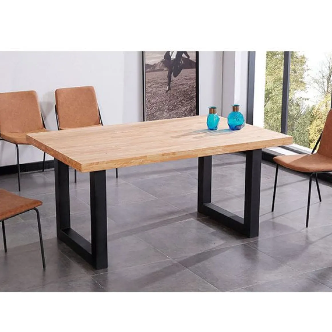 Mesa de comedor Loft fija 75x160x100 cm