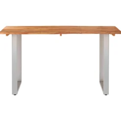 Mesa de comedor Loira rectangular madera maciza 76x140x70 cm