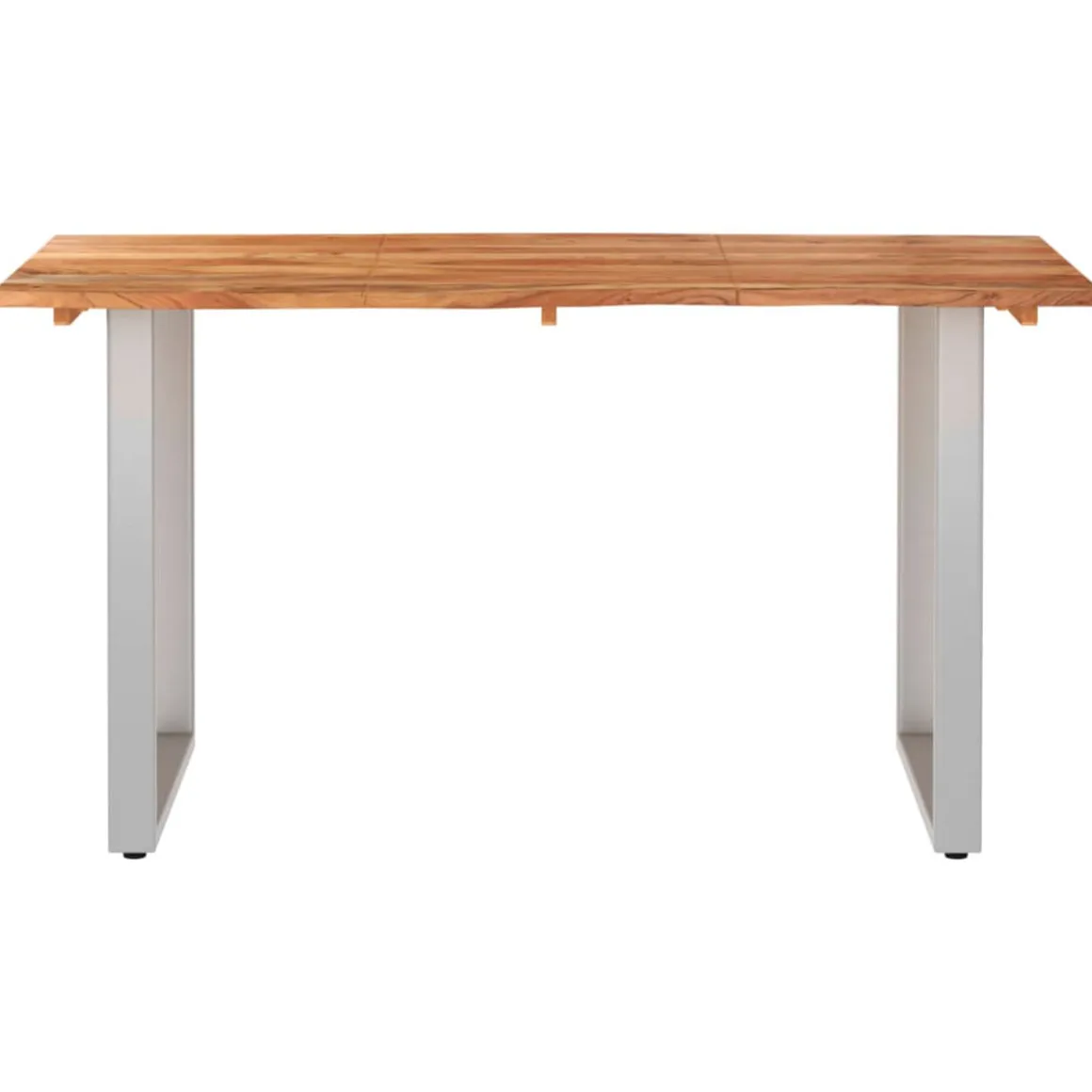 Mesa de comedor Loira rectangular madera maciza 76x140x70 cm