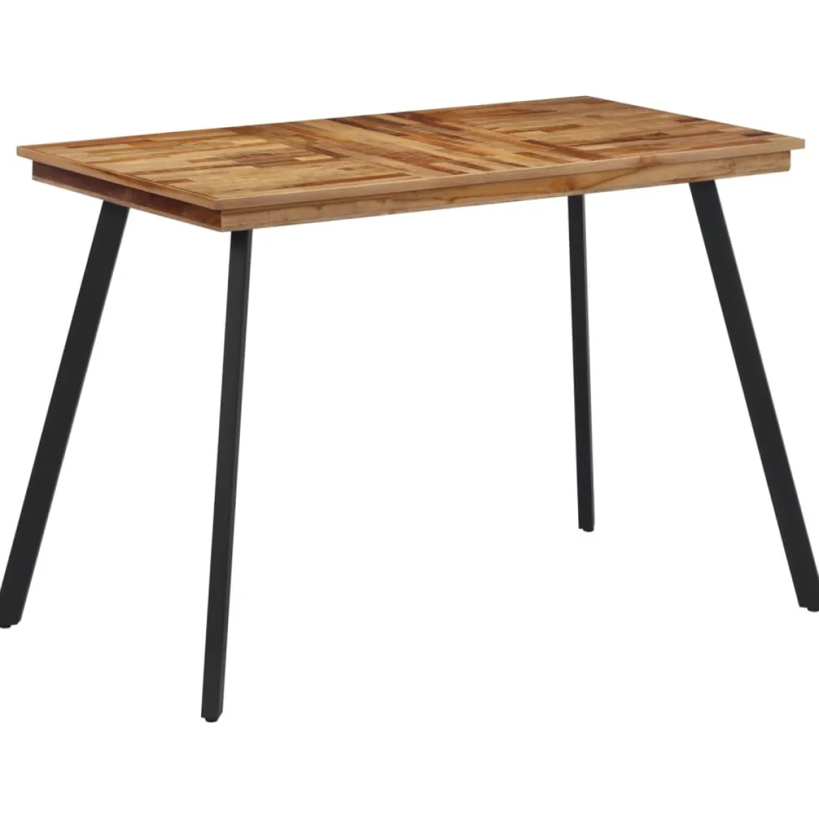 Mesa de comedor madera maciza de teca 120x62x76 cm