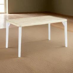 Mesa de comedor Moon diseño fijo 76x140x80 cm