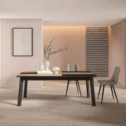 Mesa de comedor Neos diseño fijo 74x194x90 cm
