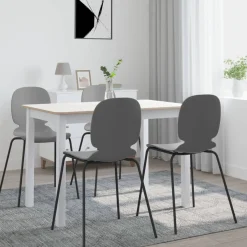 Mesa de comedor Noia rectangular madera de caucho 75x114x71 cm