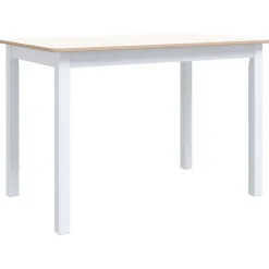 Mesa de comedor Noia rectangular madera de caucho 75x114x71 cm