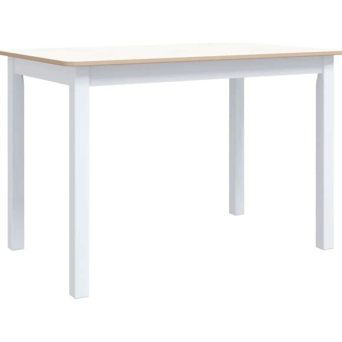 Mesa de comedor Noia rectangular madera de caucho 75x114x71 cm