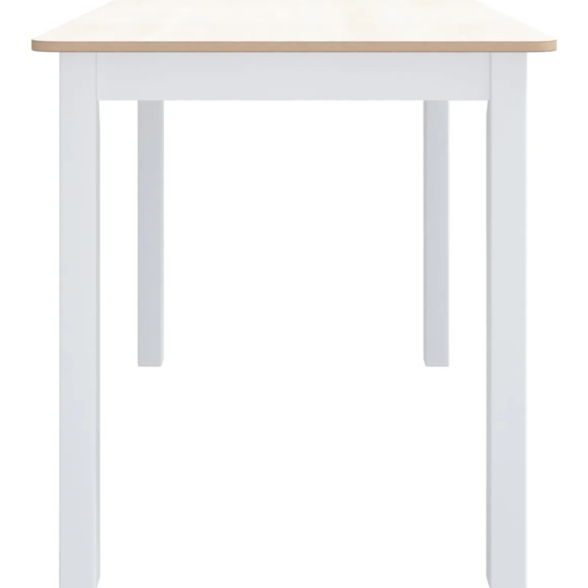 Mesa de comedor Noia rectangular madera de caucho 75x114x71 cm