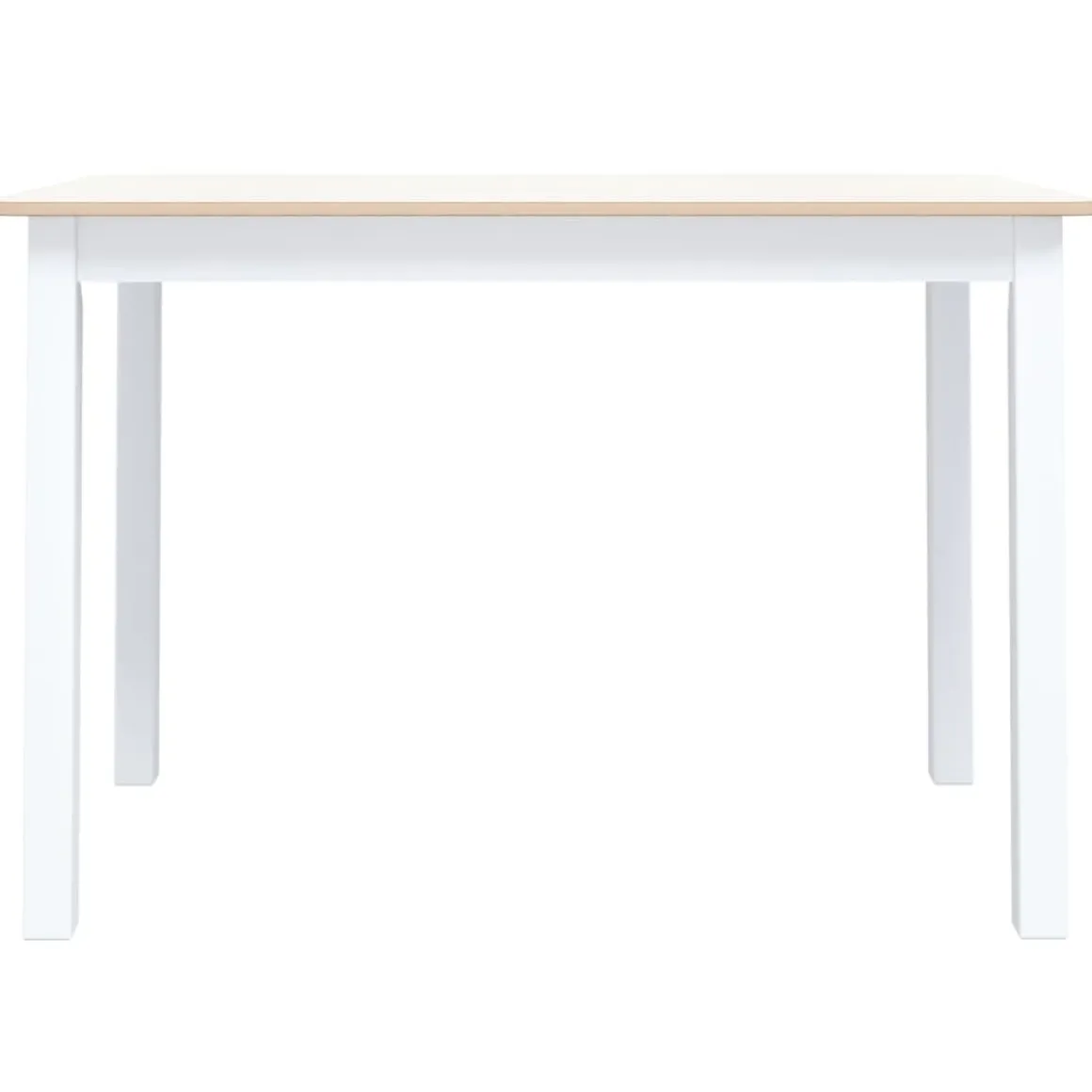 Mesa de comedor Noia rectangular madera de caucho 75x114x71 cm